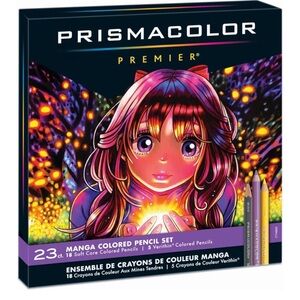Prismacolor Premier Colored Pencils Set-Manga Colors-23 Pack-NEW SEALED